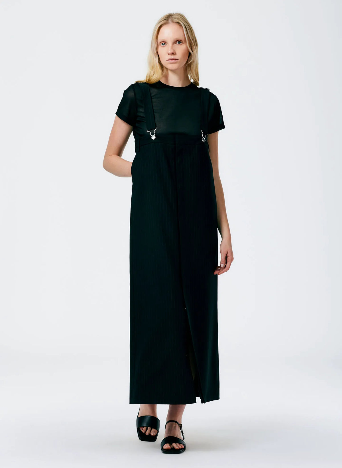 Dominic Pinstripe Overall Skirt