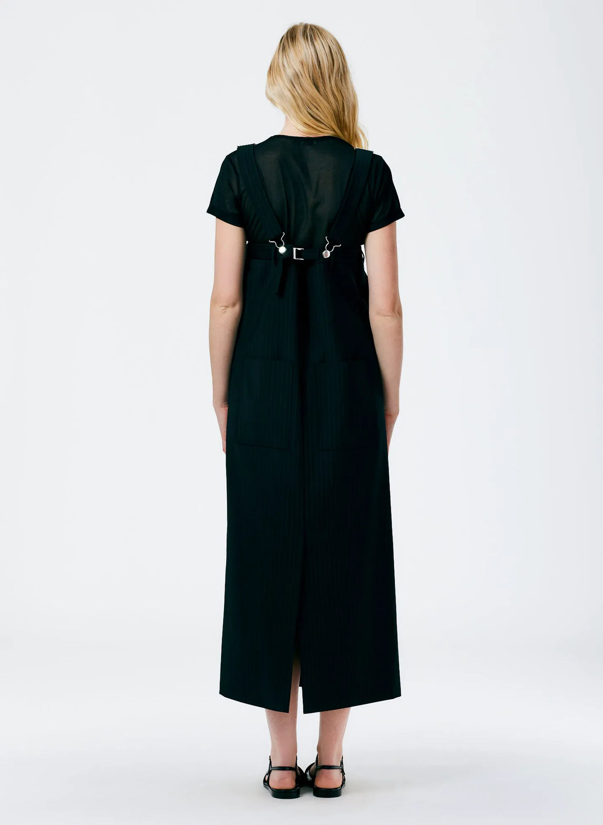 Dominic Pinstripe Overall Skirt