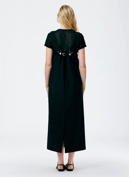 Dominic Pinstripe Overall Skirt