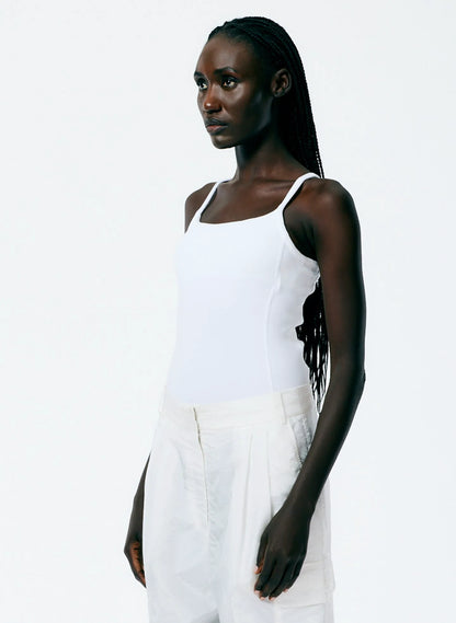 Ribbed T-Shirt Racerback Bodysuit