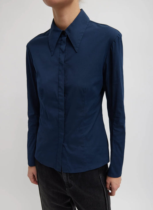 Stretch Cotton Nylon Circular Sleeve Shirt