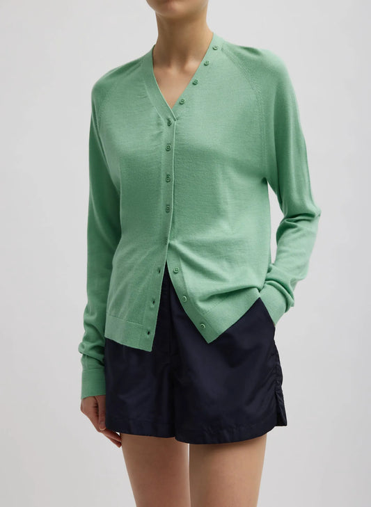 Cashmere Silk Blend Slim Cardigan