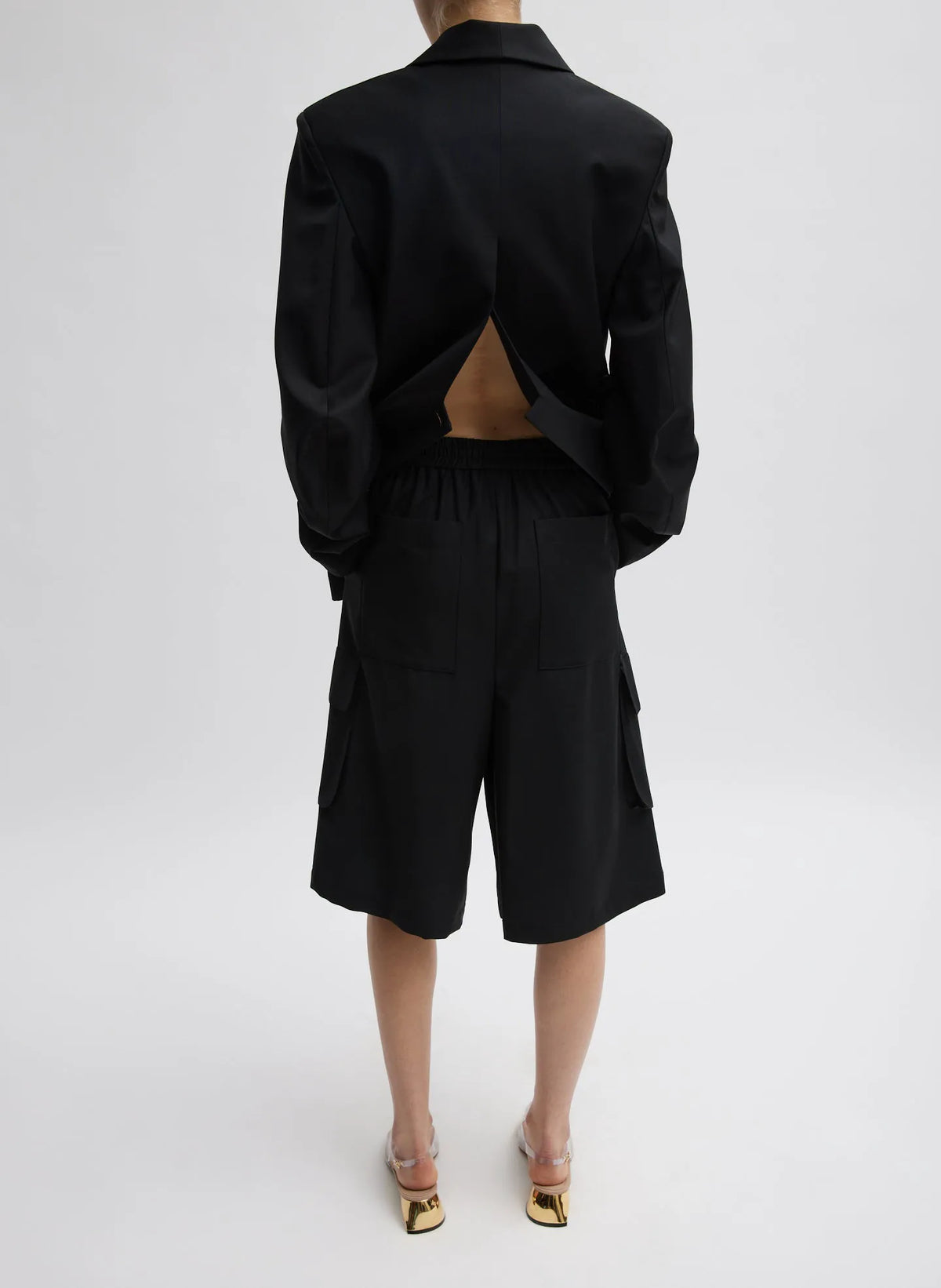 Tropical Wool Relaxed Cargo Short