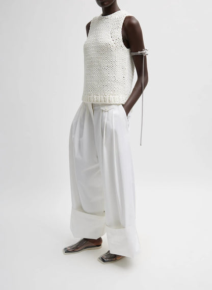 Bio Twill Triple Pleat Pant