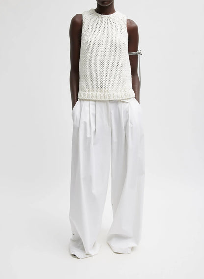 Bio Twill Triple Pleat Pant