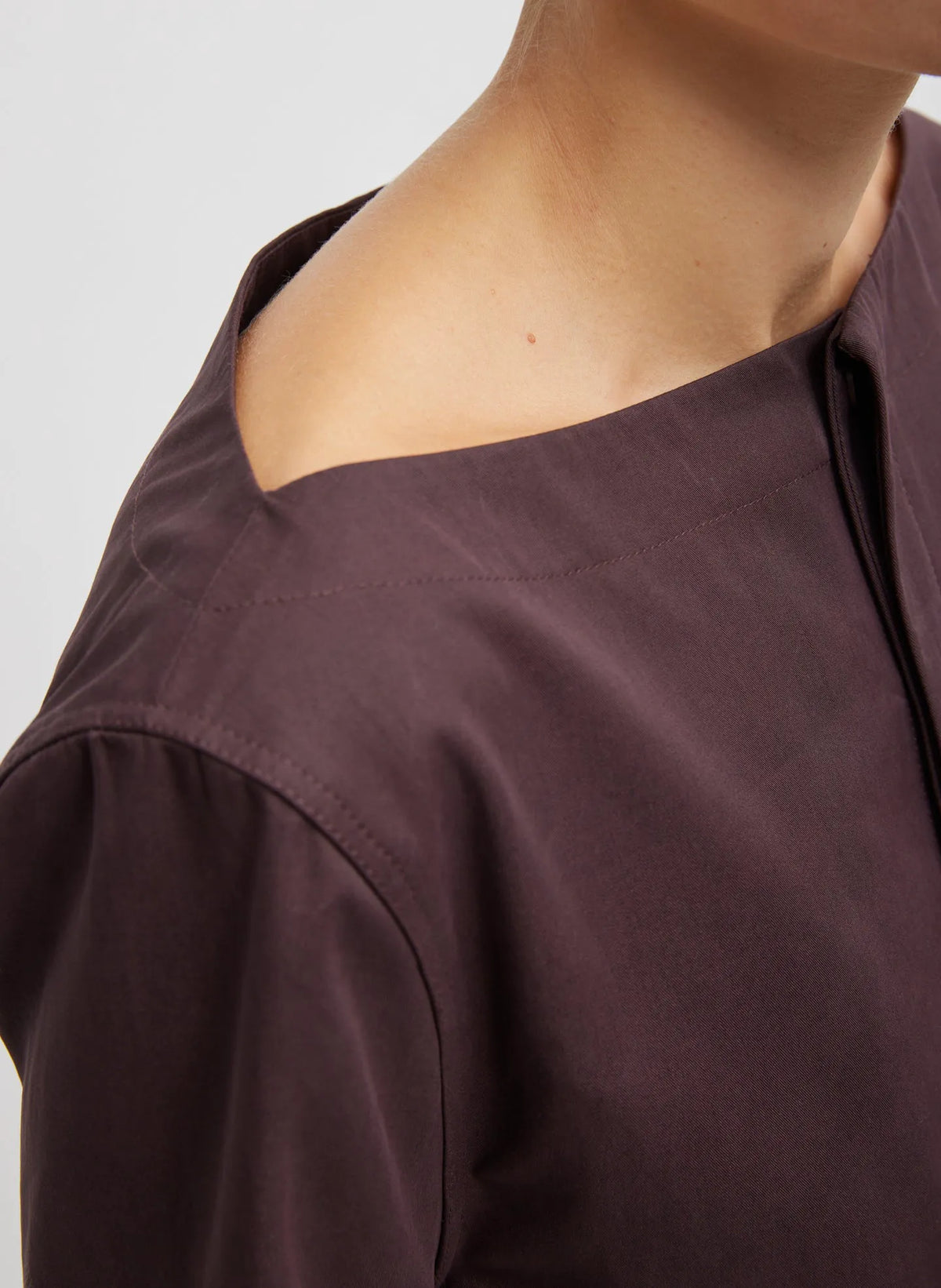 Bio Twill Boatneck Shirt Jacket