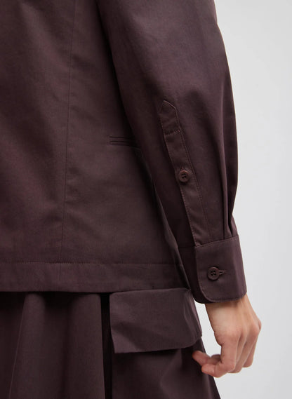 Bio Twill Boatneck Shirt Jacket