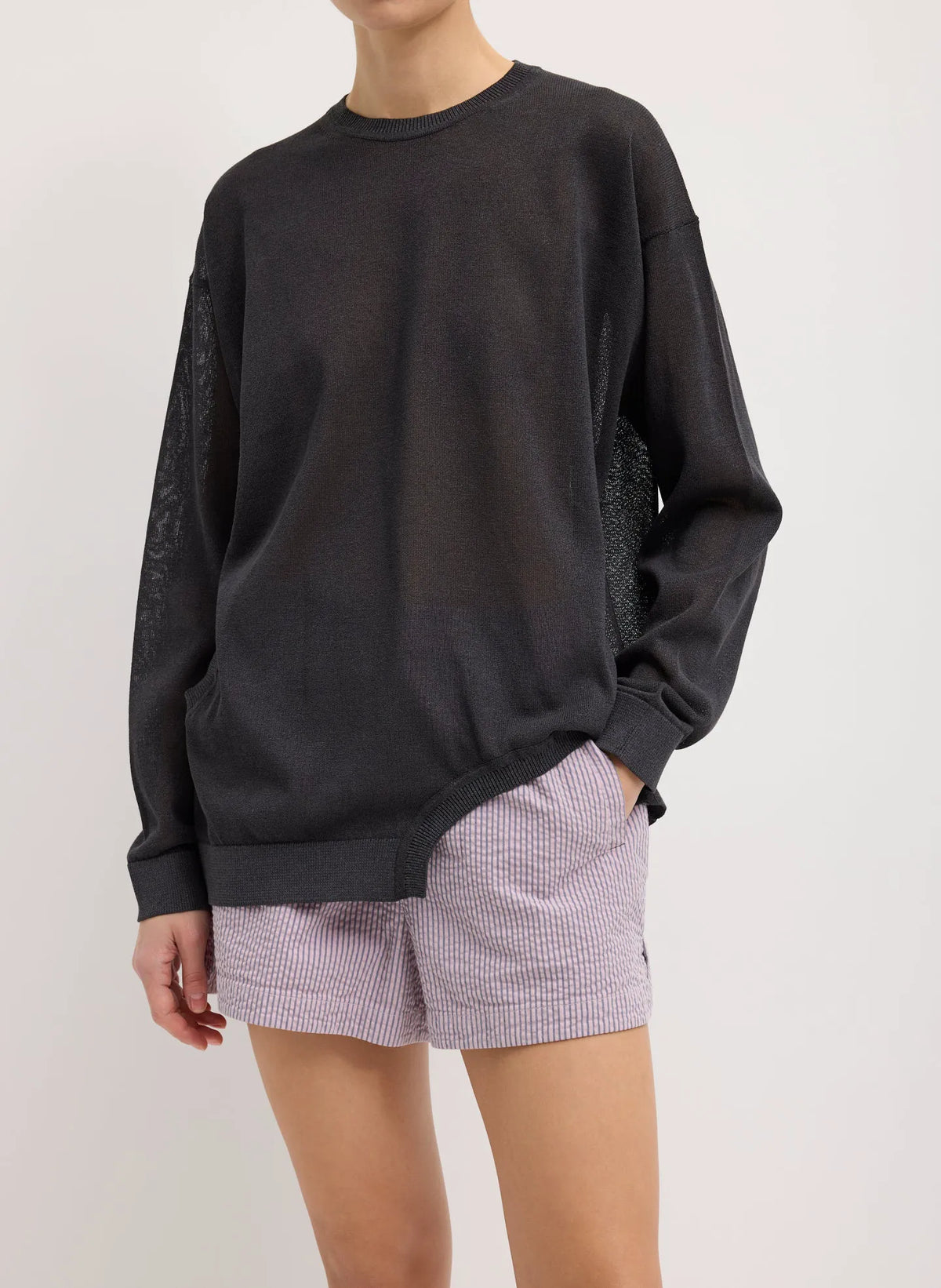 Crispy Sweater With Cut Out Detail