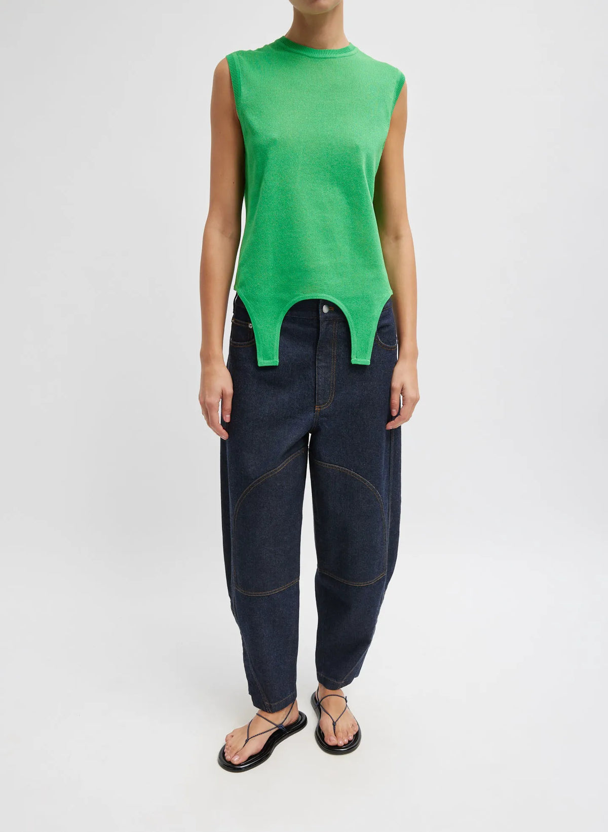 Crispy Sleeveless Sweater