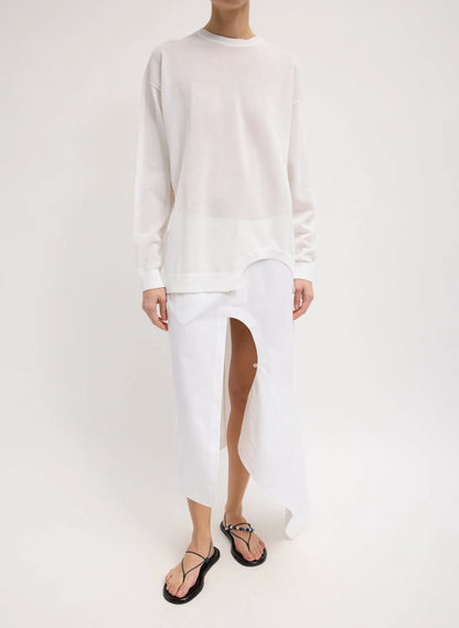 Crispy Sweater With Cut Out Detail