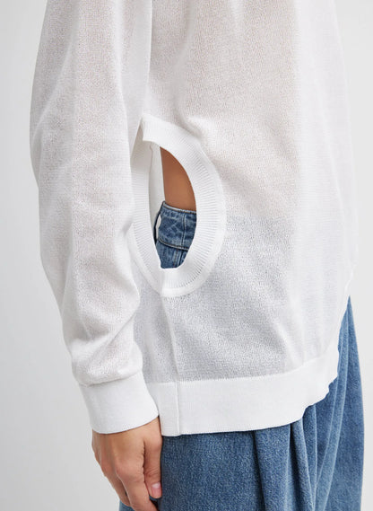 Crispy Sweater With Cut Out Detail