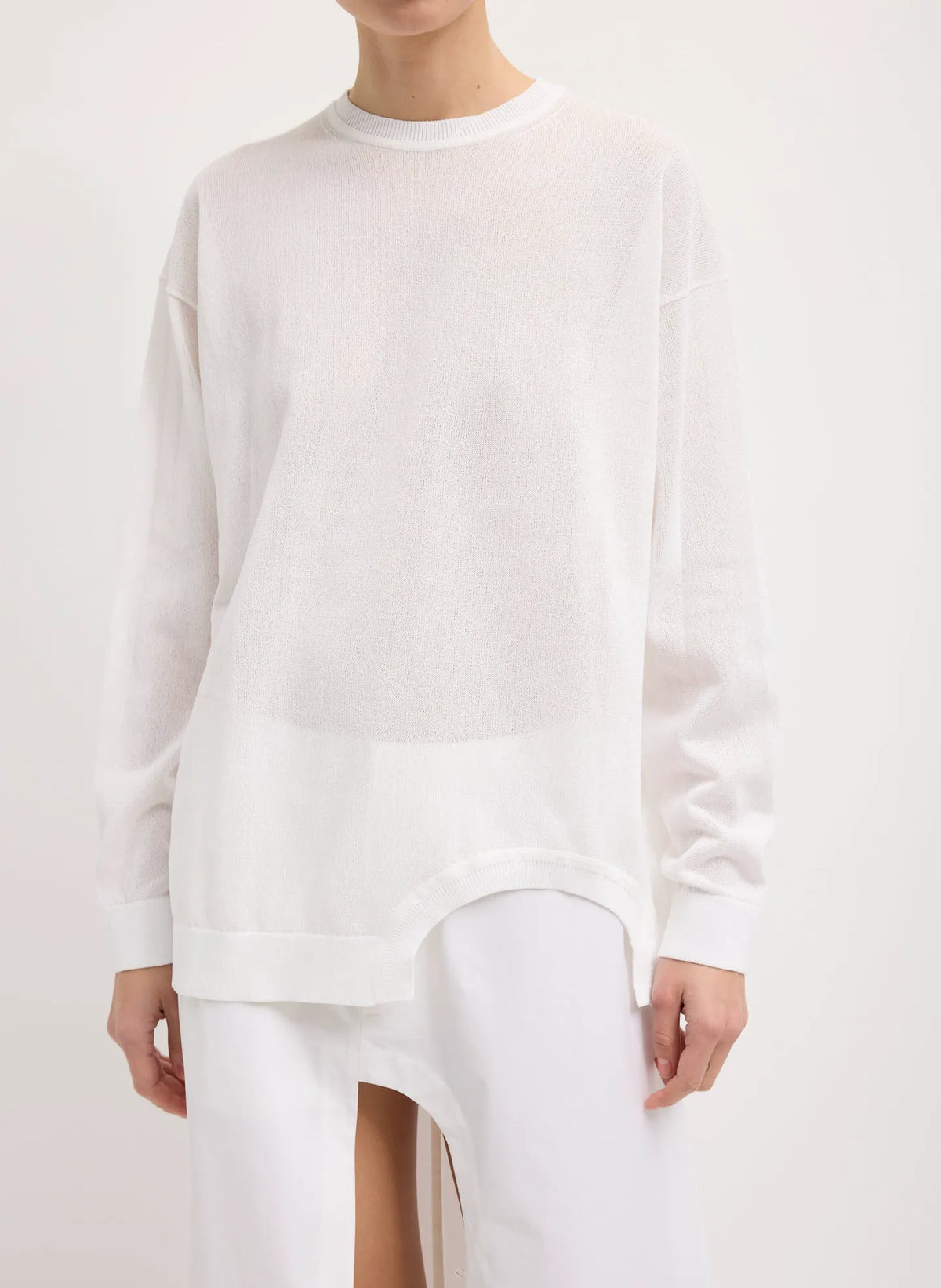 Crispy Sweater With Cut Out Detail