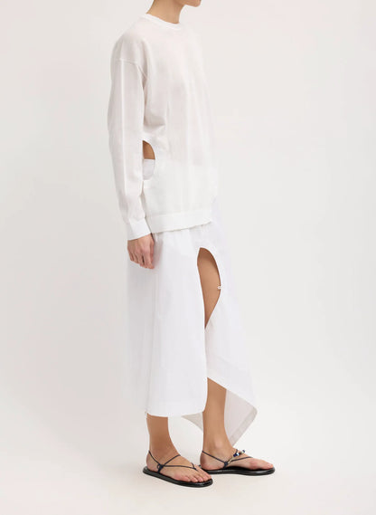 Crispy Sweater With Cut Out Detail
