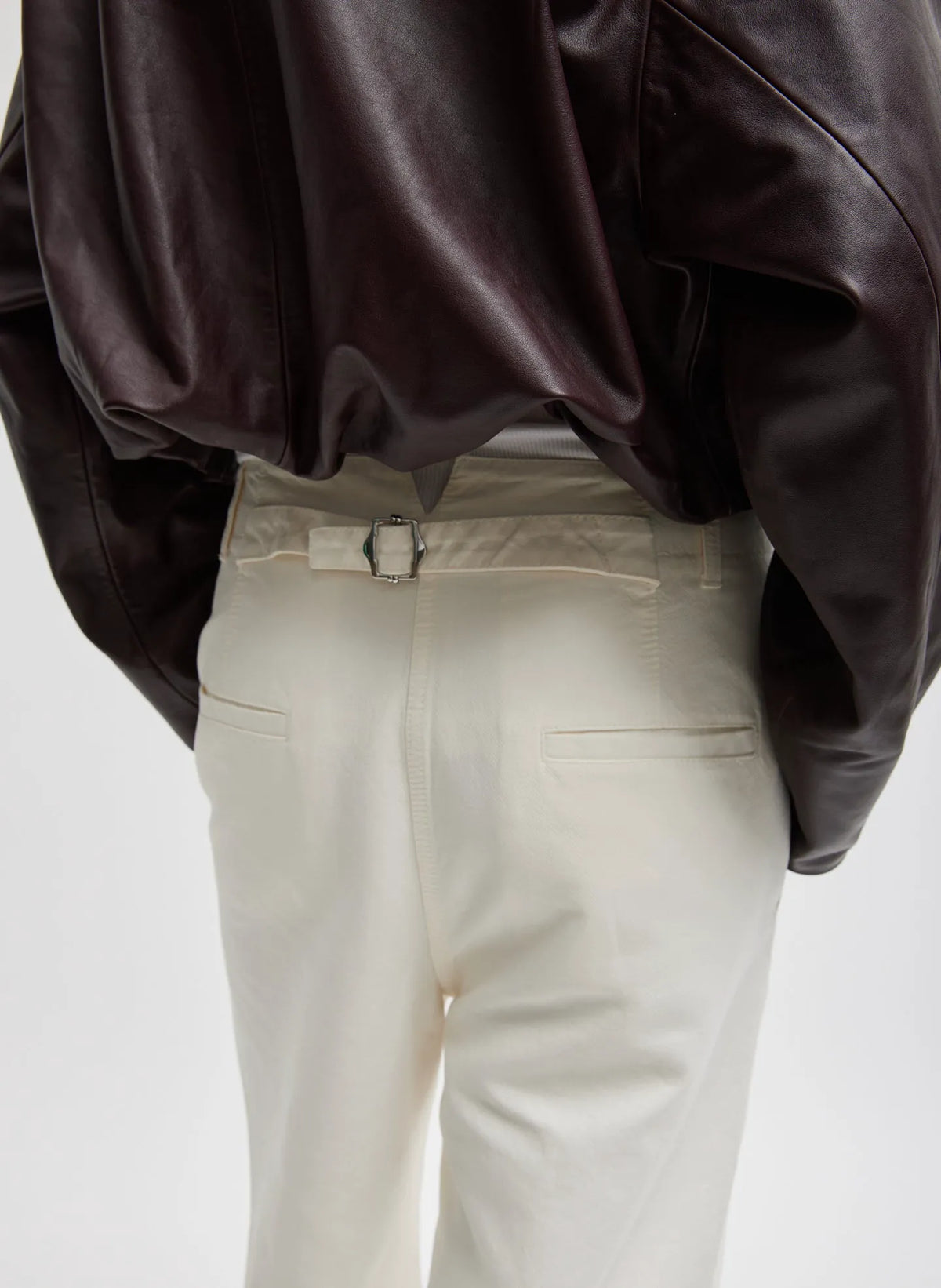 Distressed Garment Dyed Cotton Dobby Barry Jean