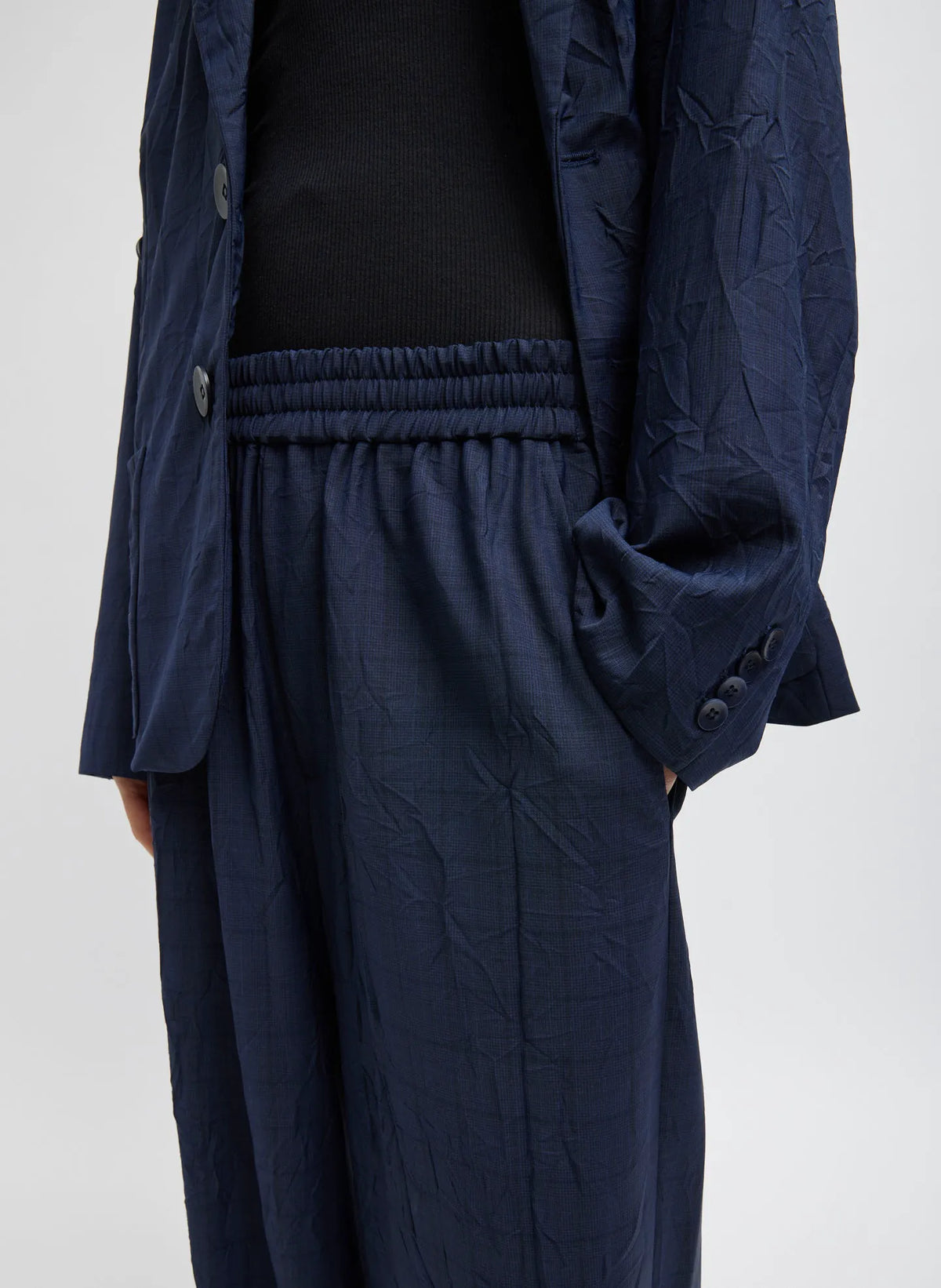 Harold Suiting Wide Leg Pull On Pant