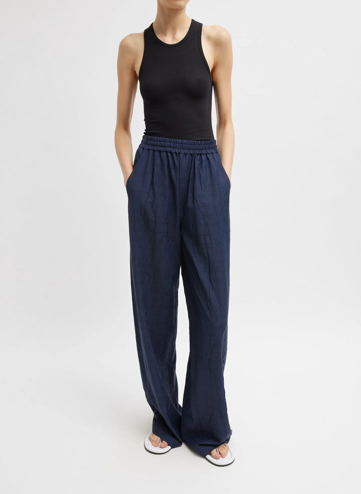 Harold Suiting Wide Leg Pull On Pant