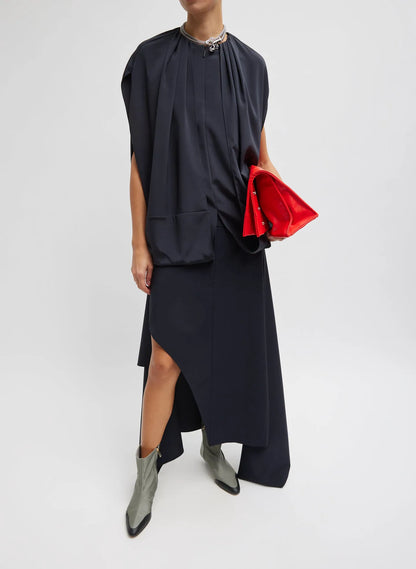 Stretch Silk Nylon Cape Top