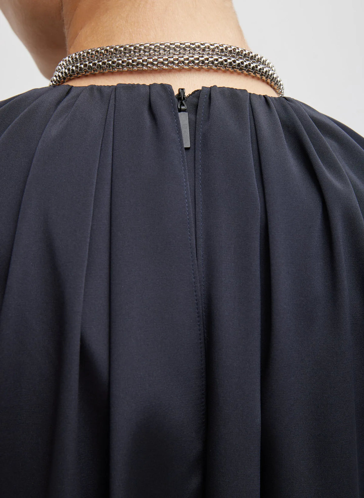 Stretch Silk Nylon Cape Top