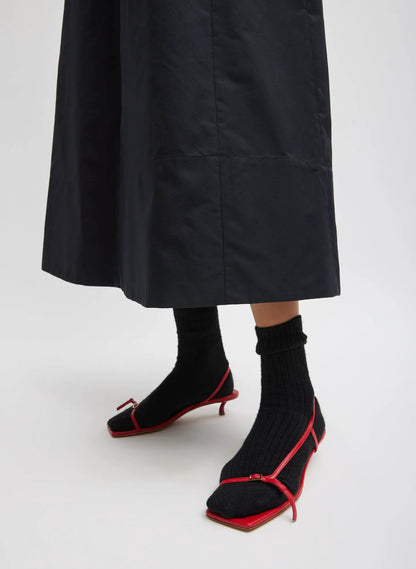 Tech Twill Lavalliere Halter Dress