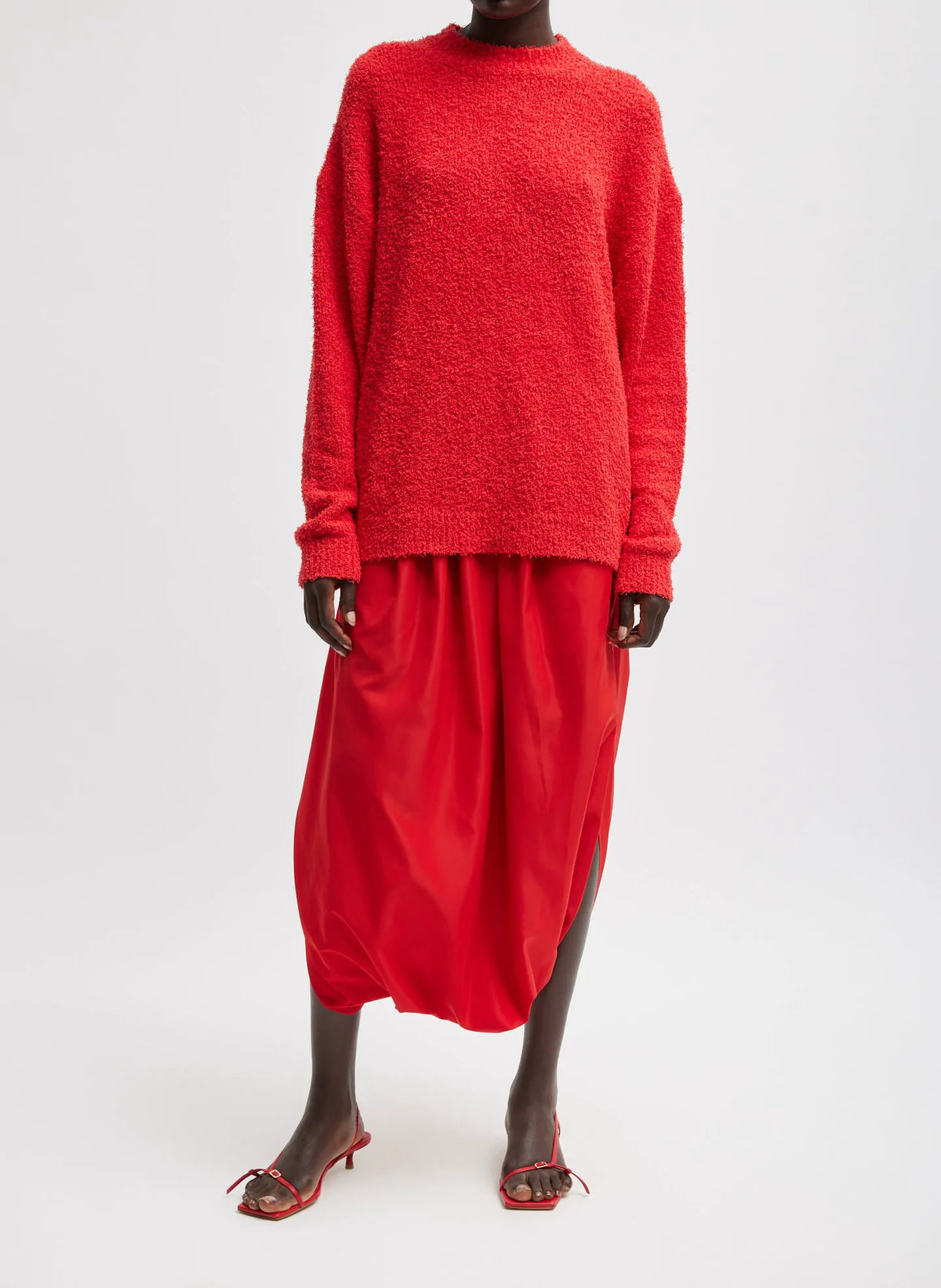 Italian Sporty Nylon Pleated Jalouise Skirt