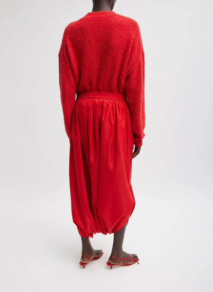 Italian Sporty Nylon Pleated Jalouise Skirt