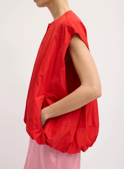 Italian Sporty Nylon Sleeveless Blousant Vest