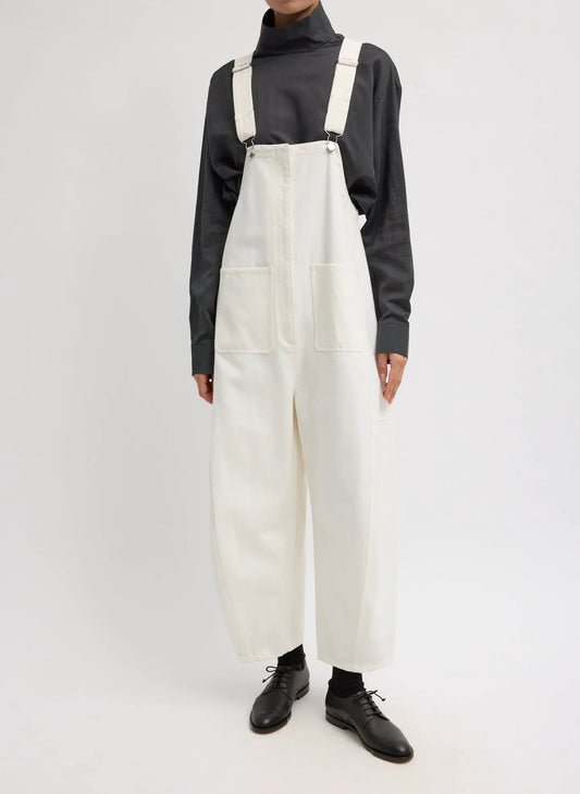 White Denim Jumpsuit
