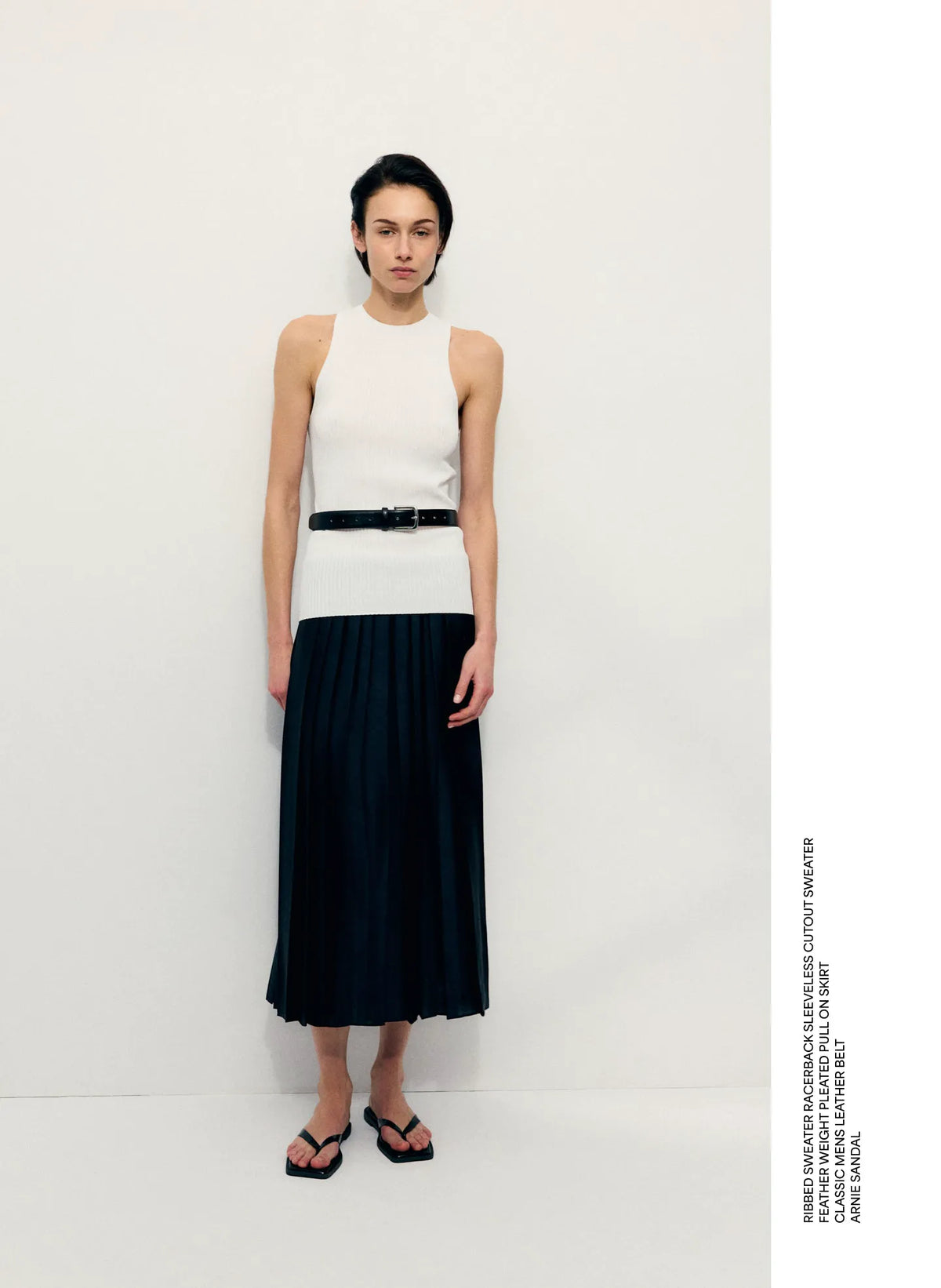 Feather Weight Pleated Pull On Skirt