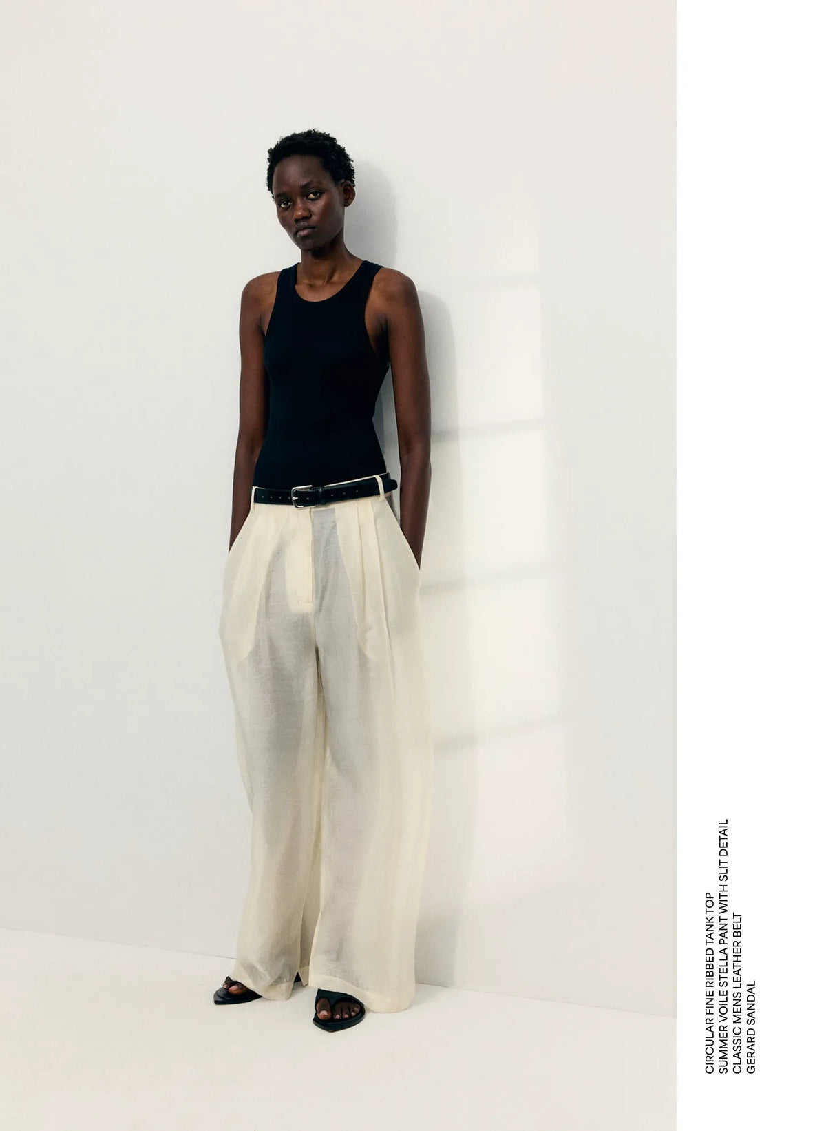 Summer Voile Stella Pant With Slit Detail