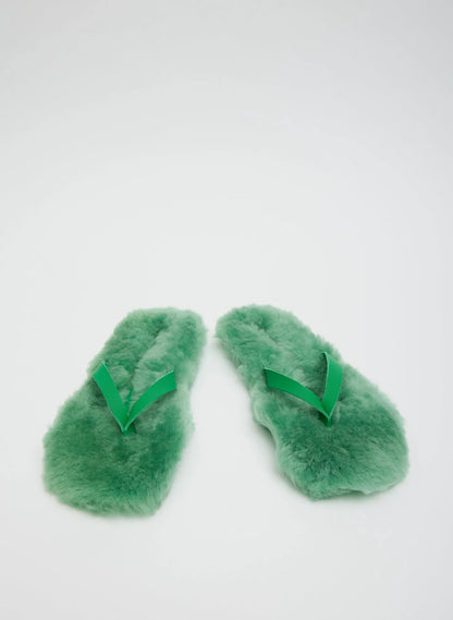 Bryan Shearling Flip Flop