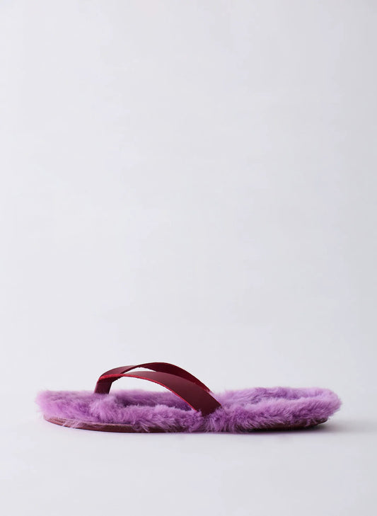 Bryan Shearling Flip Flop