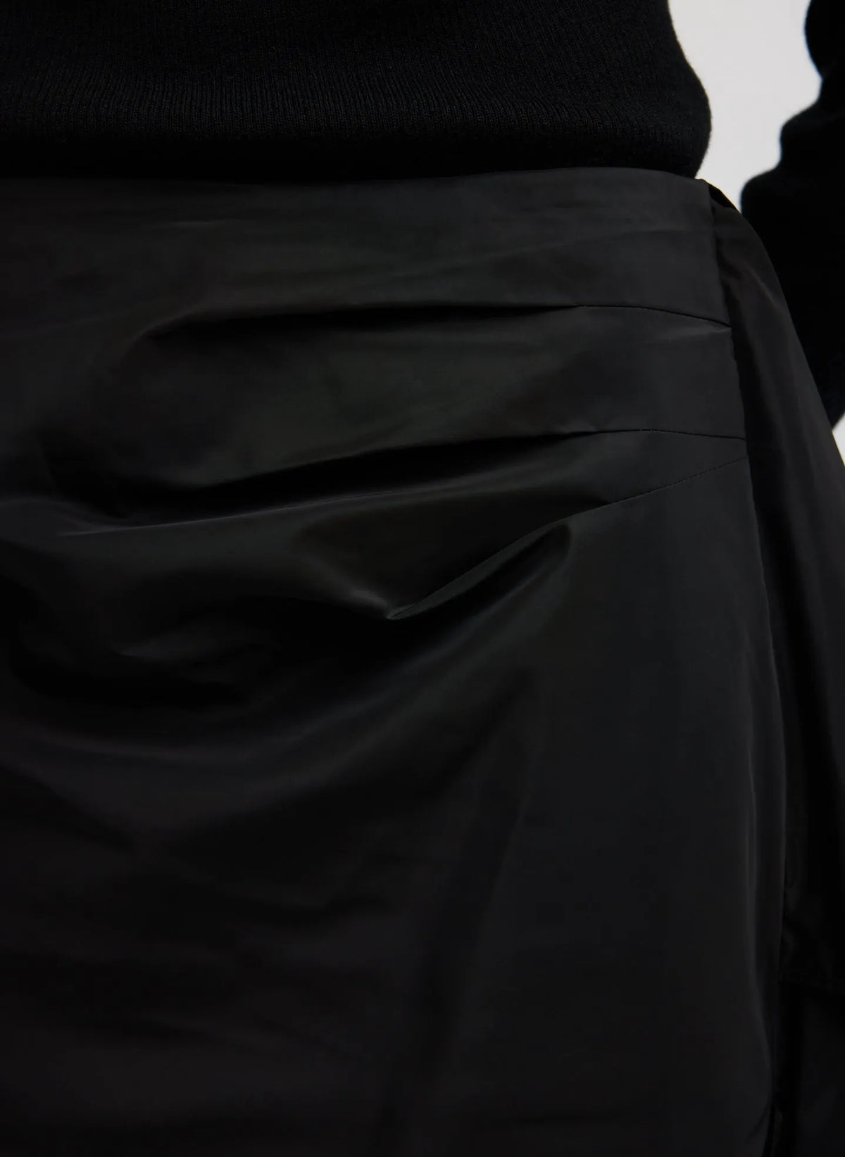 Italian Sporty Nylon Ribbon Skirt