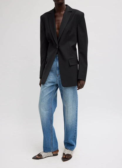 Tropical Wool Sculpted Blazer