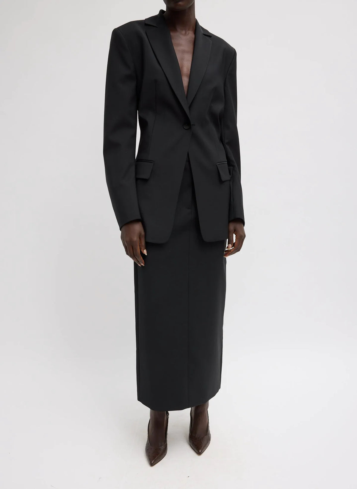Tropical Wool Sculpted Blazer