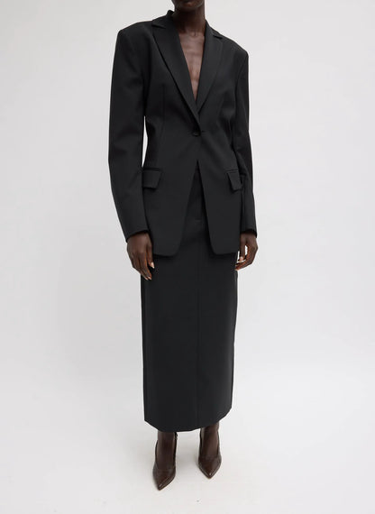 Tropical Wool Sculpted Blazer
