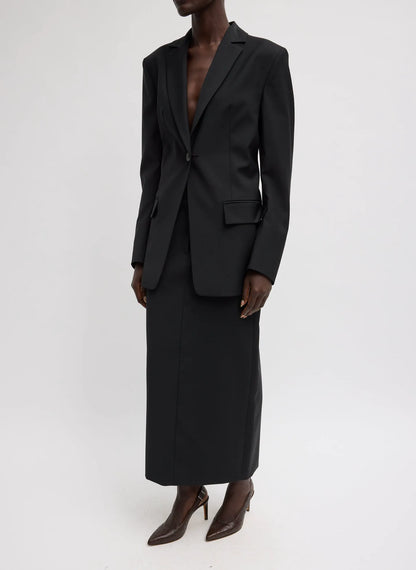 Tropical Wool Sculpted Blazer