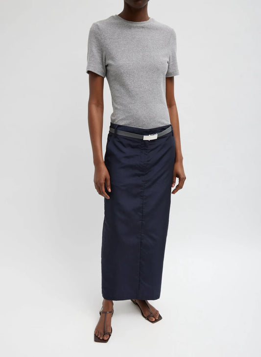 Silk Nylon Maxi Skirt