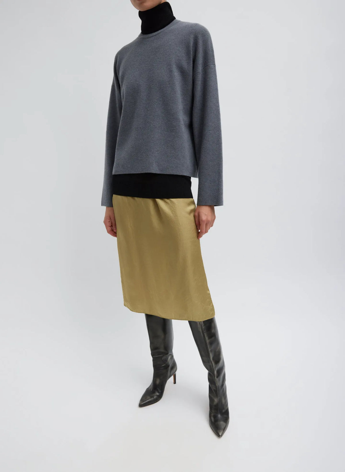 Double Faced Cashmere Oversized Easy Sweater