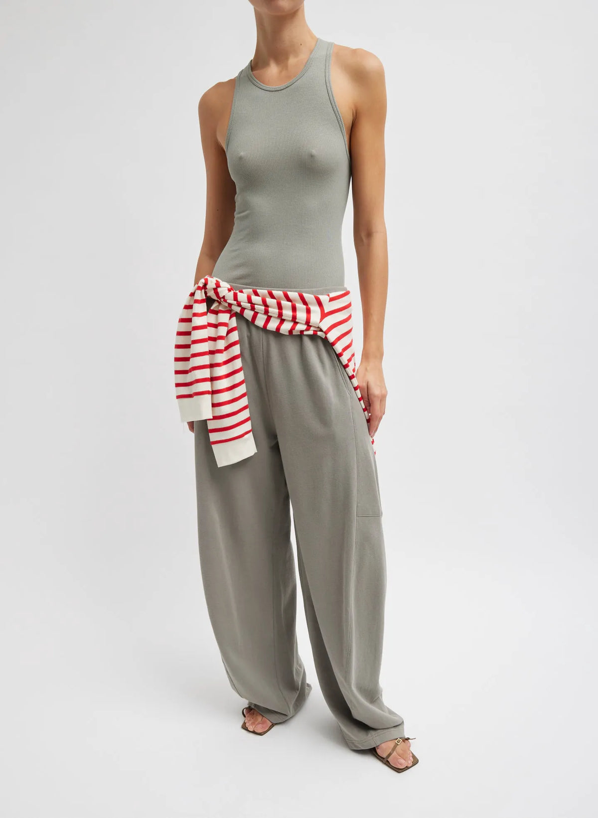 Circular Fine Rib T-Shirt Tank