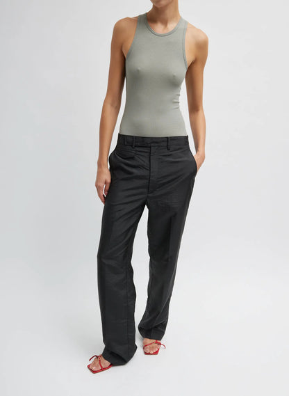 Circular Fine Rib T-Shirt Tank