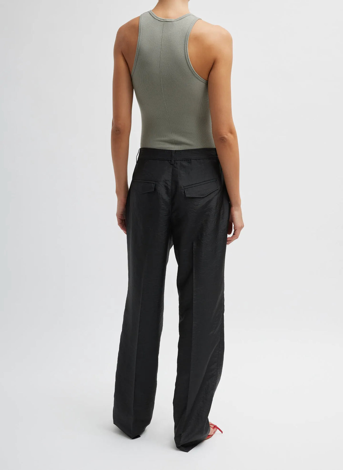 Circular Fine Rib T-Shirt Tank