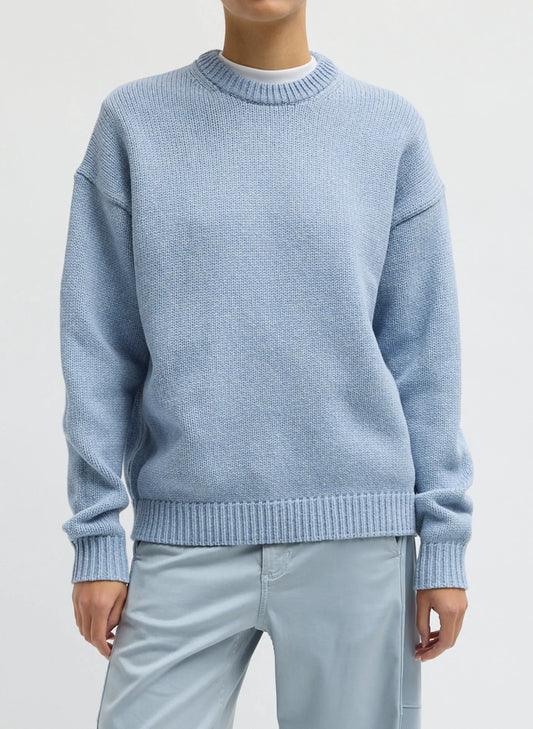 Cotton Wool Crewneck Easy Pullover