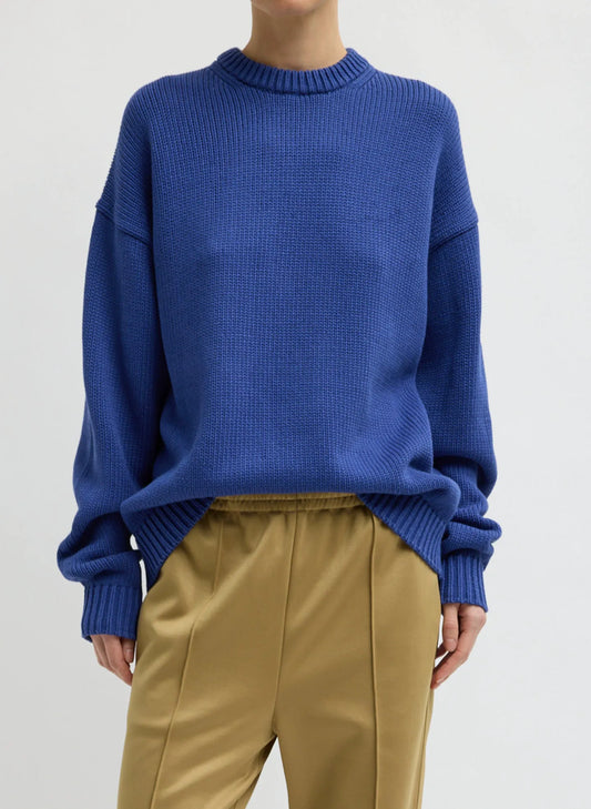 Cotton Wool Crewneck Easy Pullover