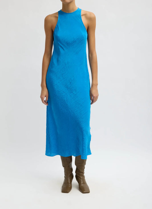 The Crinkle Slip Midi Bias Dress