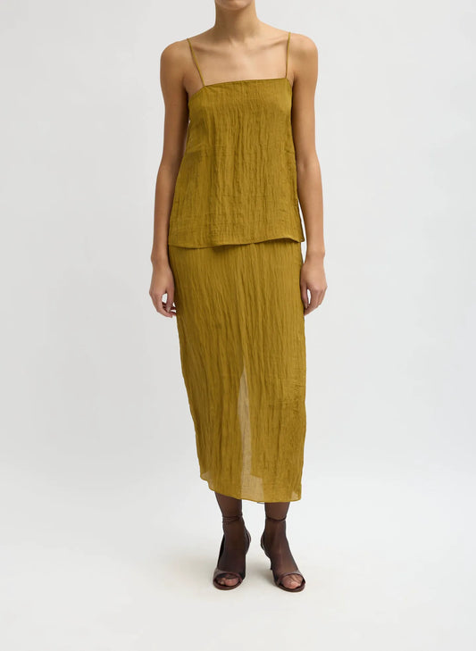 The Crinkle Slip Skirt