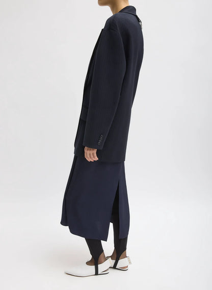 Dominic Pinstripe Detached Lapel Liam Blazer