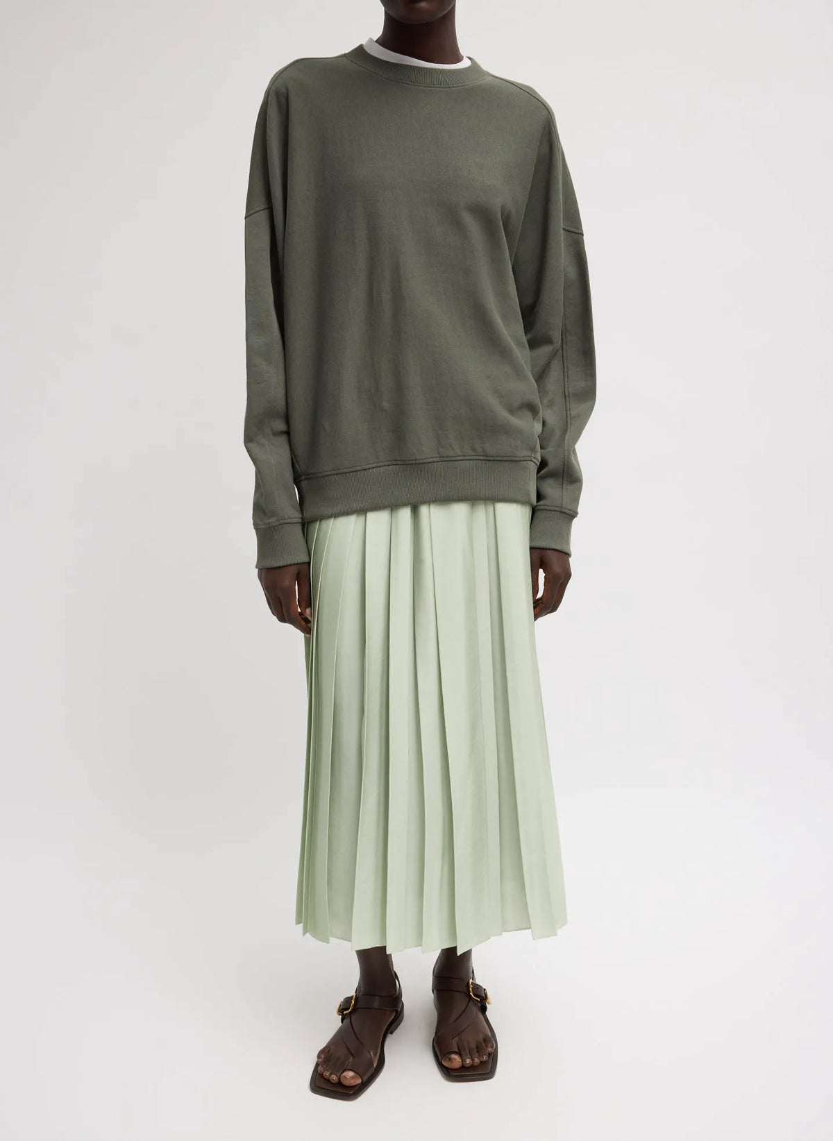 Light Weight Sweatshirting Crewneck Sweatshirt