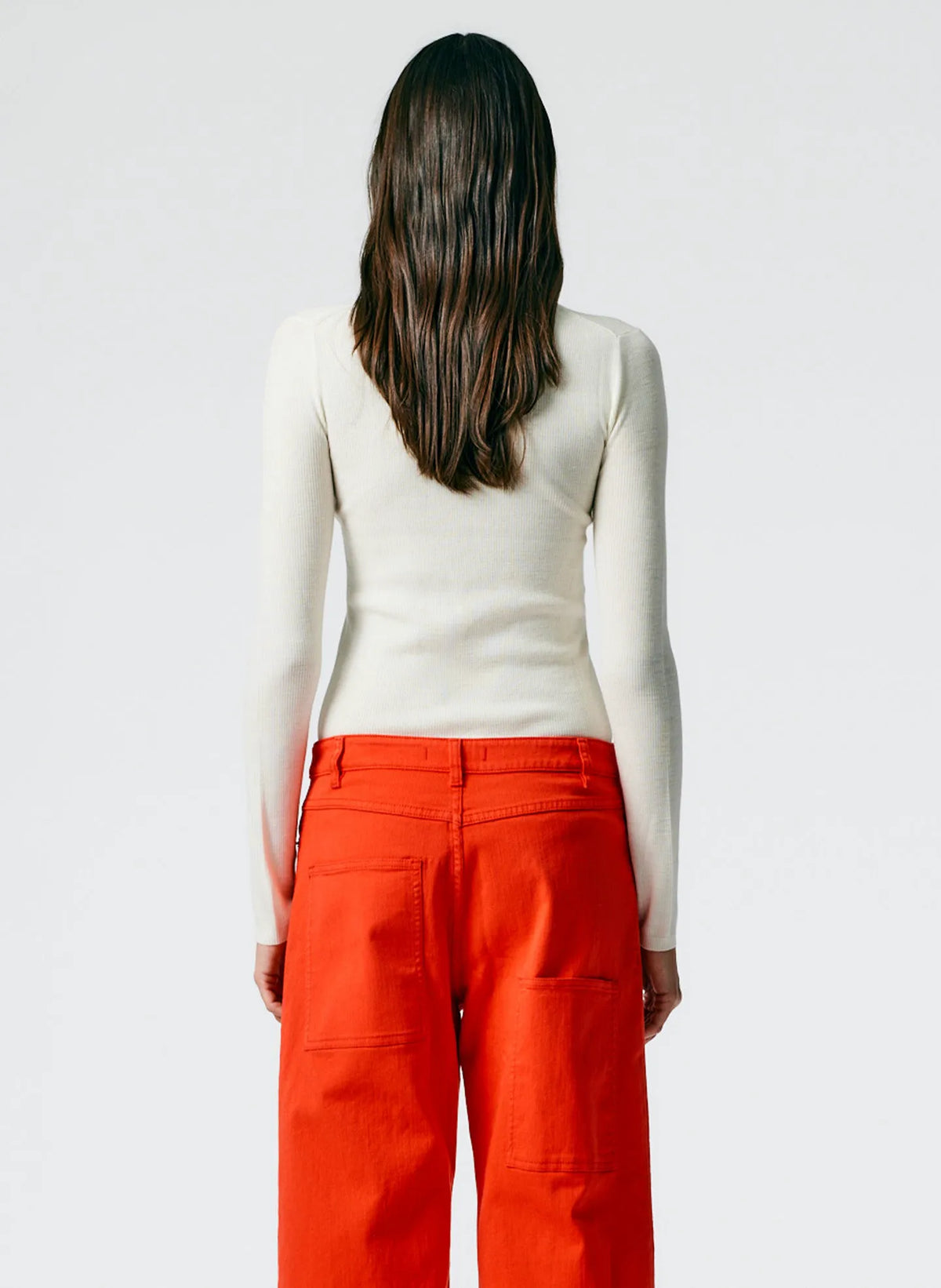 Feather Weight Ribbed Crewneck Pullover Sweater