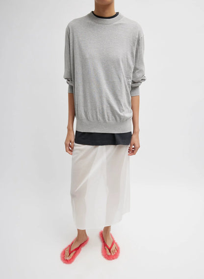 Sheer Gauze Maxi Pencil Skirt