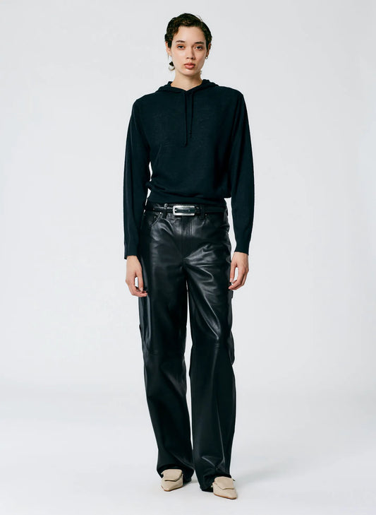 Leather Slouchy Carpenter Pant